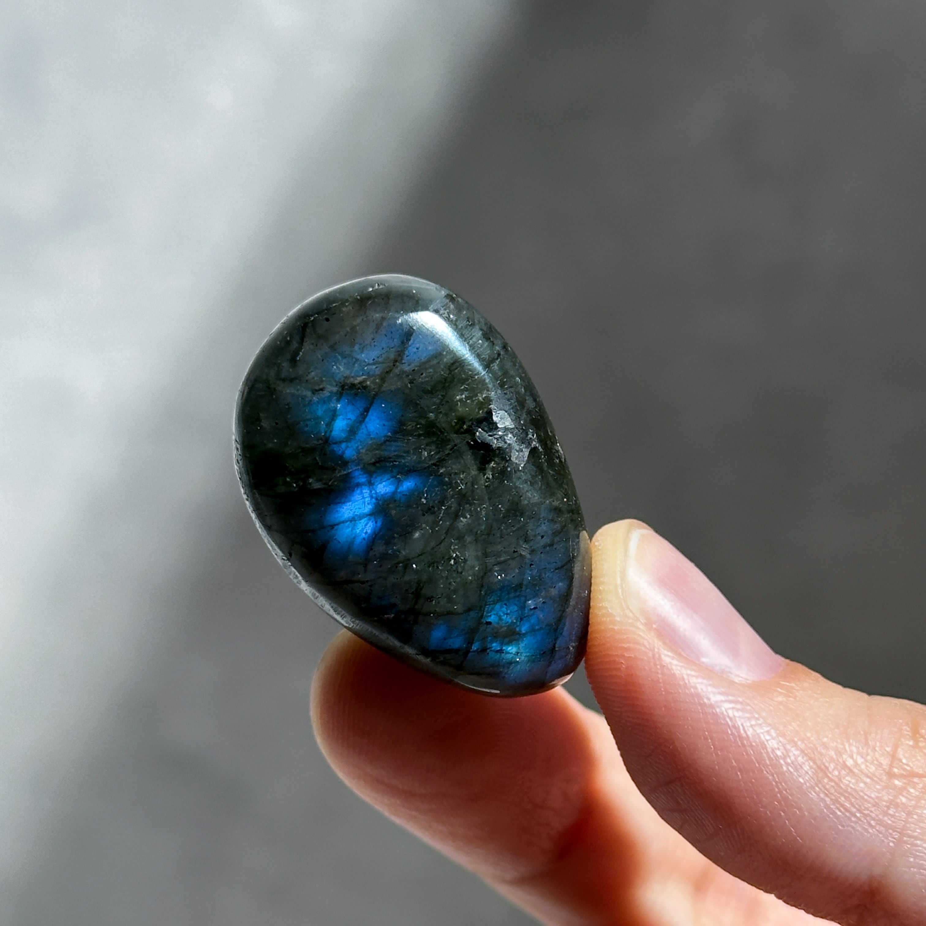 ラブラドライト タンブル93◇ Labradorite ◇天然石・鉱物