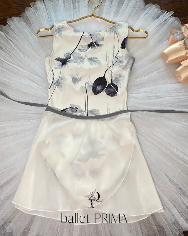 Multi-Print Mesh-Panel Leotard P0063