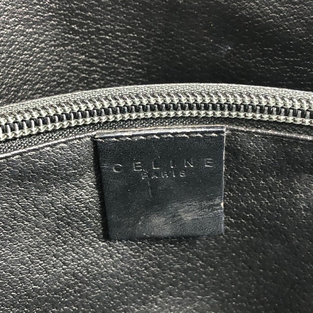 CELINE セリーヌ マカダム トートバッグ ブラック ブラゾン型押し PVC レザー vintage ヴィンテージ オールド ean3kc