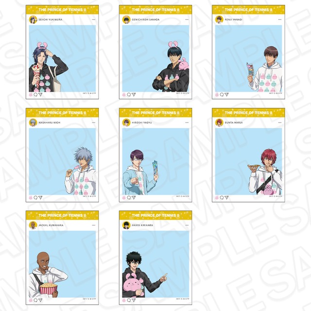 新テニスの王子様 SNS風クリアスナップ(ブラインド) A 遊園地 ver. BOX 全8種