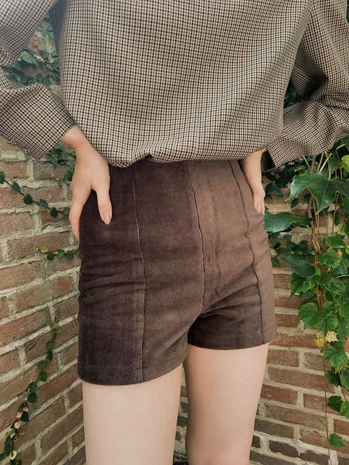 corduroy mini pants