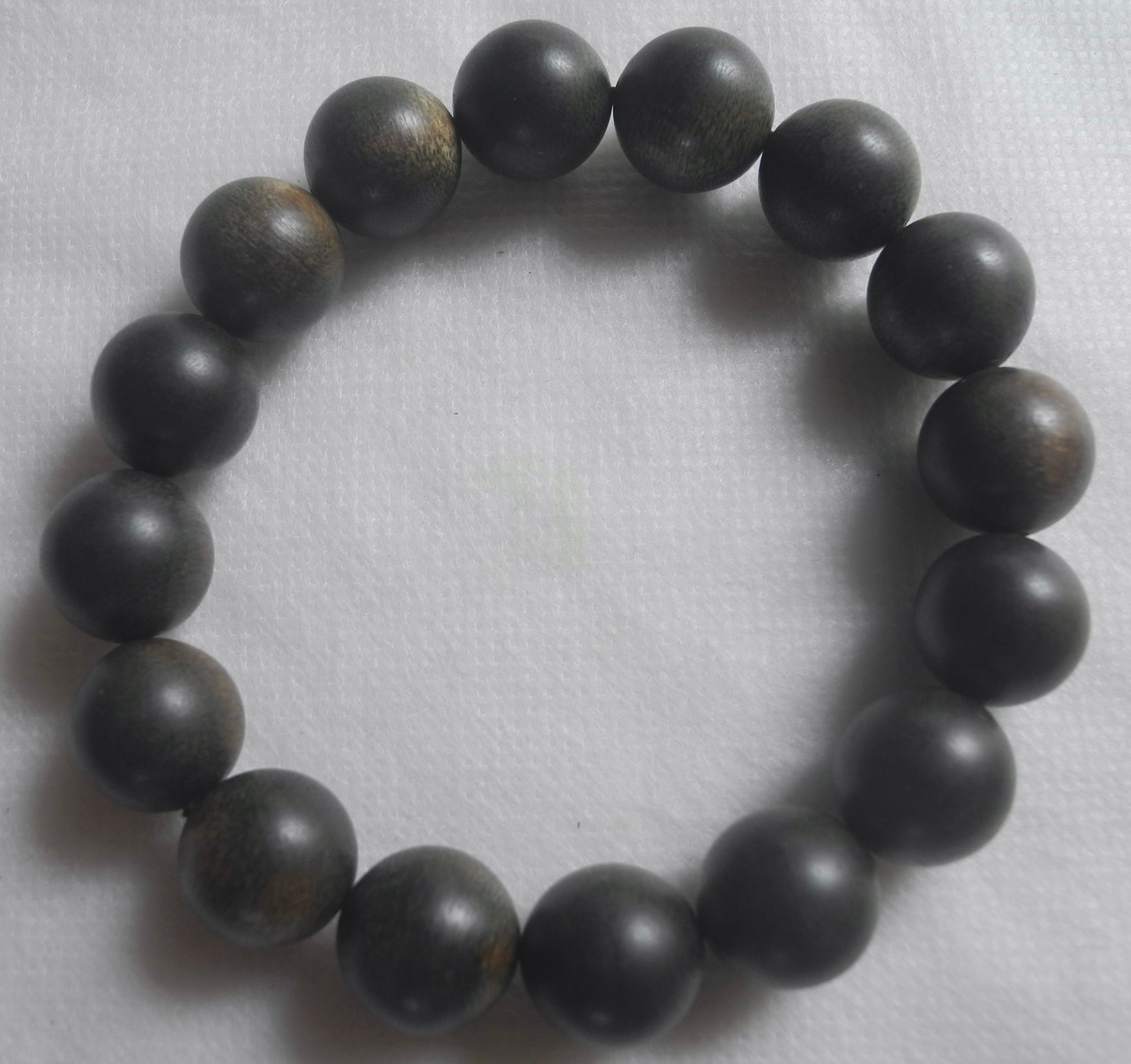 ベトナム産 香木 ブレスレット 数珠 水沈 沈香 本物 35g 18mm 大粒