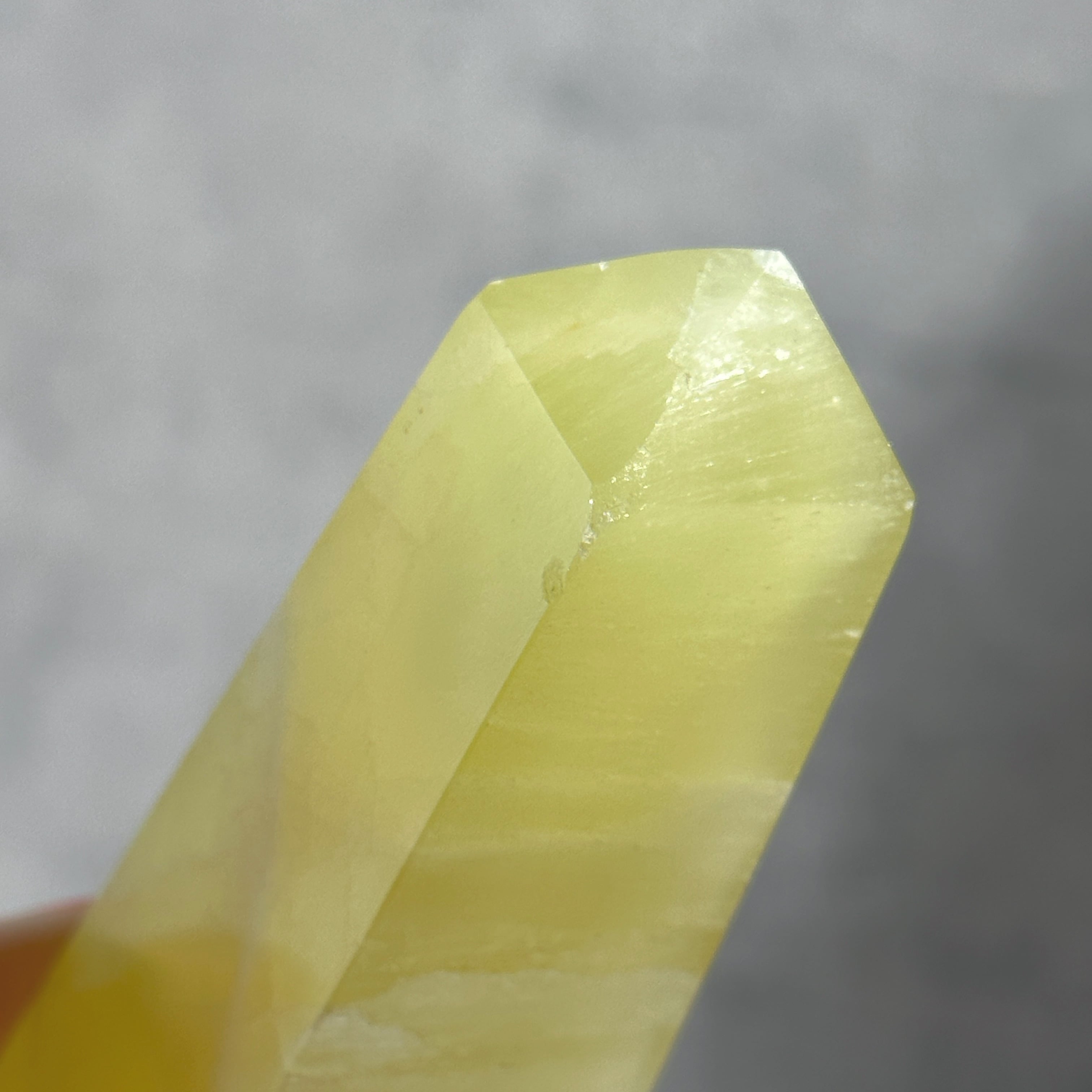 イエローカルサイト タワー型32◇Yellow Calcite◇天然石・鉱物