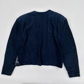 定価16万円◆タグ付き/未使用品◆イタリア製◆ITALY RUFUS ビーズ&スパンコール デザイン 本革 スウェードレザー ジャケット サイズ 42