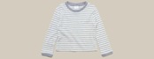 韓国子供服 / 26winter / MELMEL / 配色ストライプT / キッズ / 冬服 *XXS~XL*