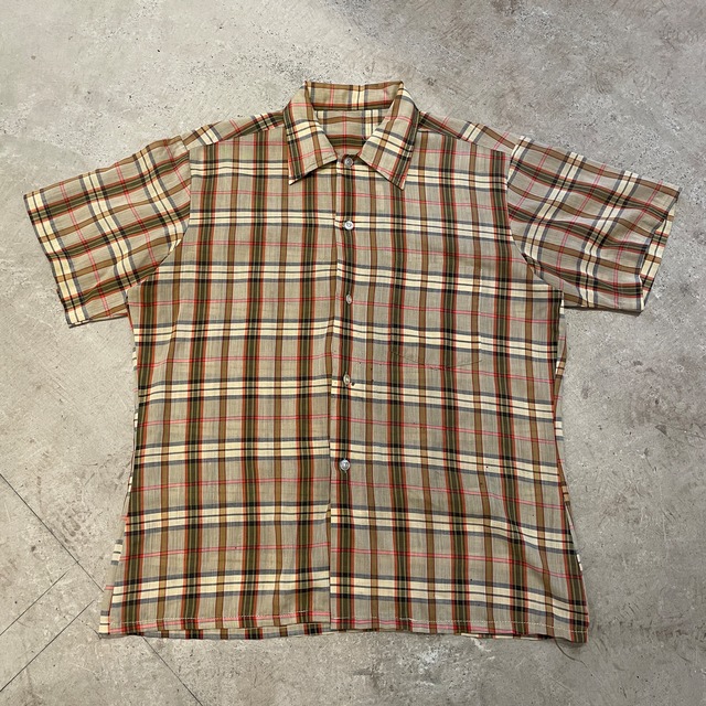 1960's S/S CHECK SHIRT