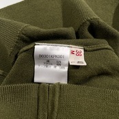 美品 Mademoiselle NON NON マドモアゼルノンノン ハイゲージ コットンニット パーカー サイズ 38 M /グリーン/パパス/日本製