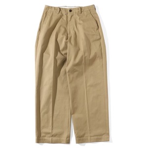 UNIVERSAL PRODUCTS / NO TUCK WIDE CHINO TROUSERS