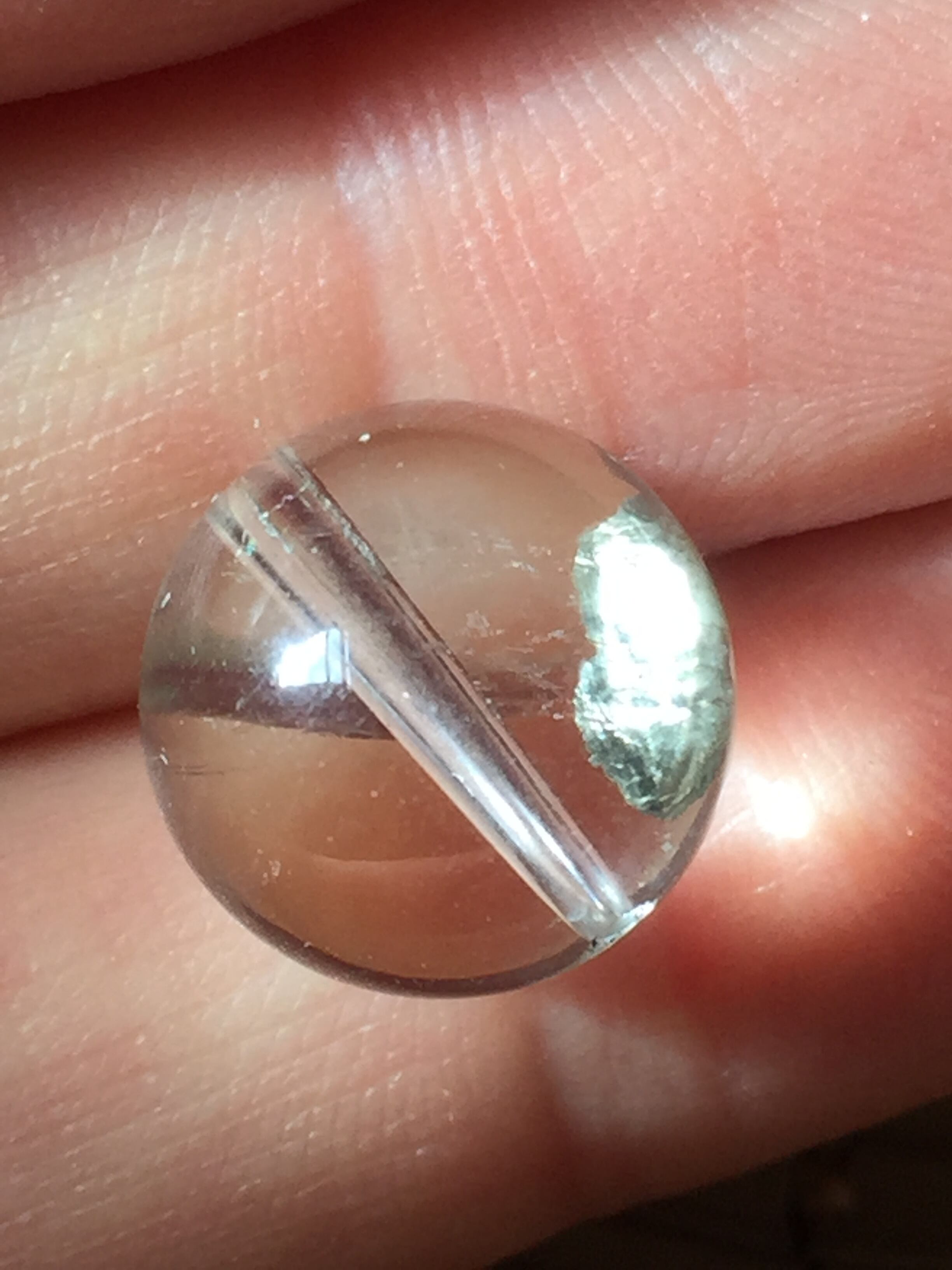 【炎】パイライトインクォーツ ビーズ11mm 粒売 b