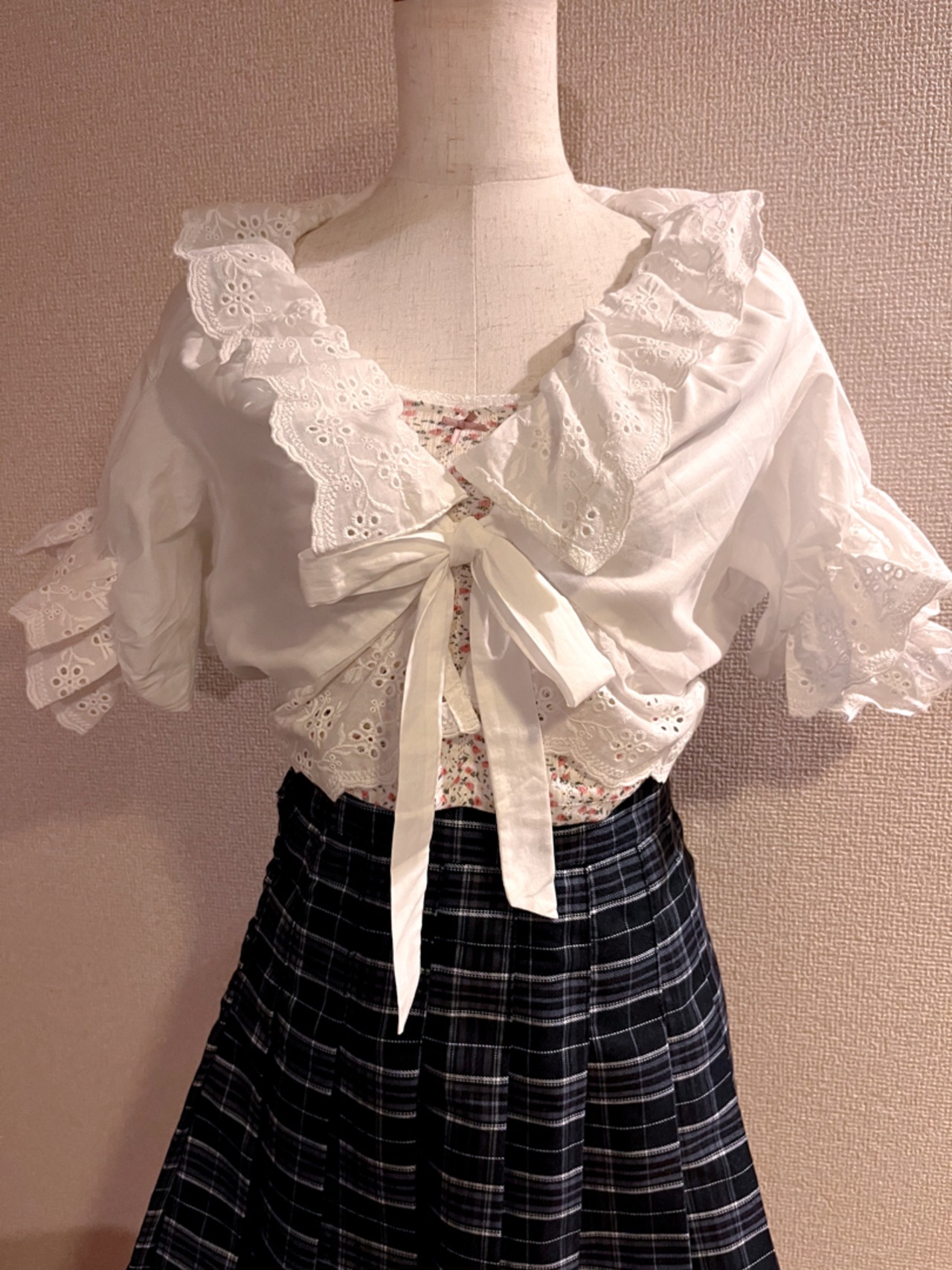 Ribbon lace bolero LK1372