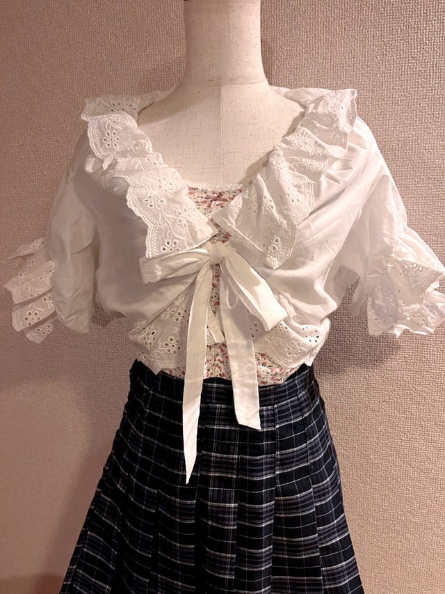 Ribbon lace bolero LK1372