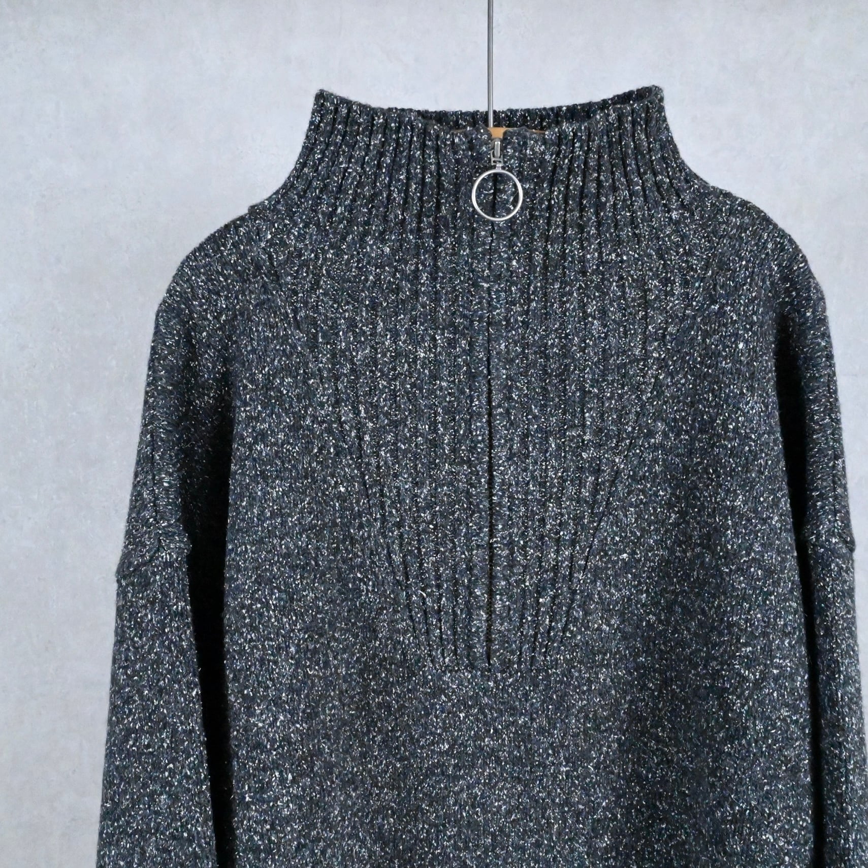 25AW》【KELEN】MELANGE HALF ZIP KNIT 
