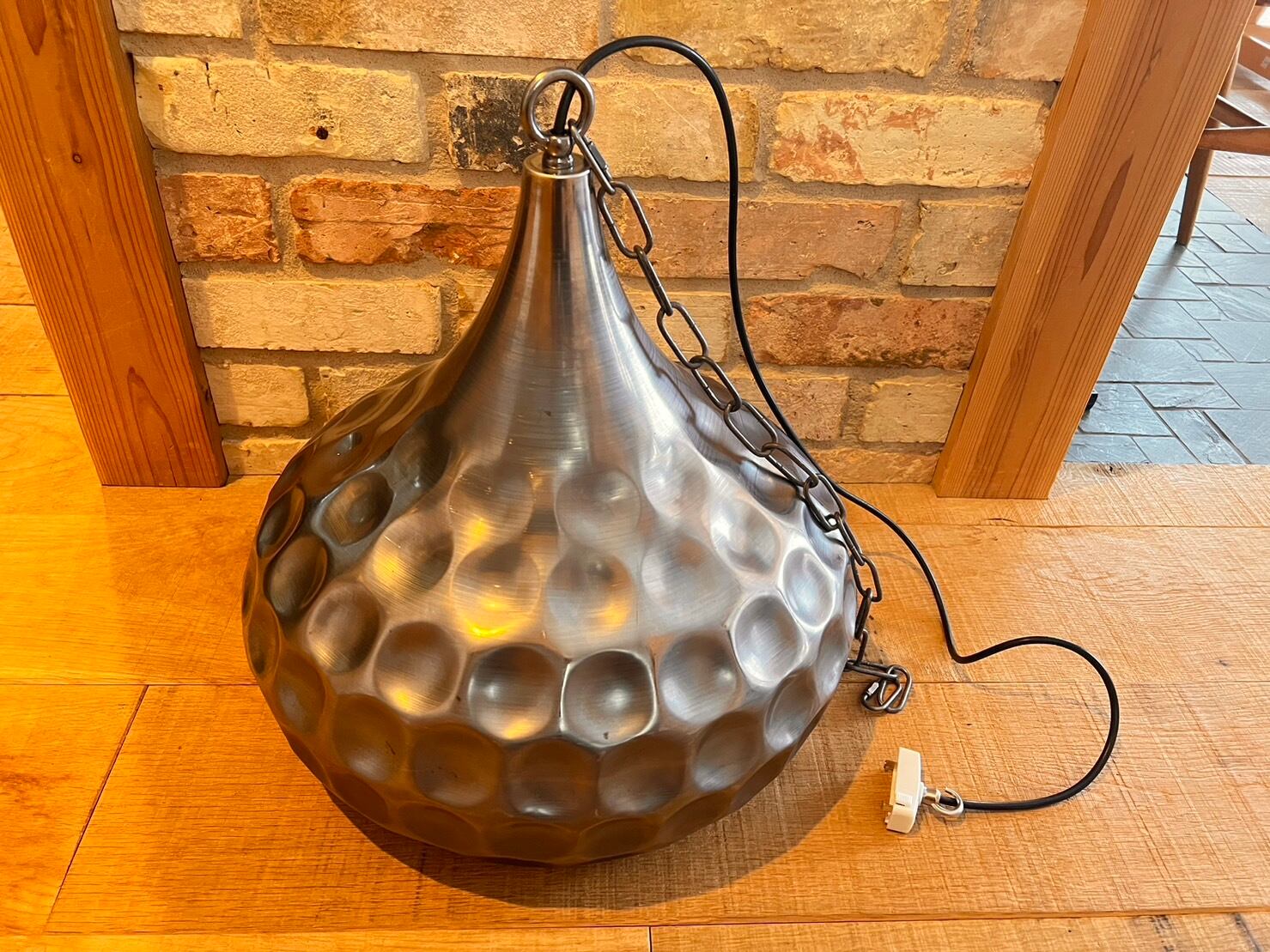 izumi lamp オリジナル大型シェードのアイアンペンダントライト