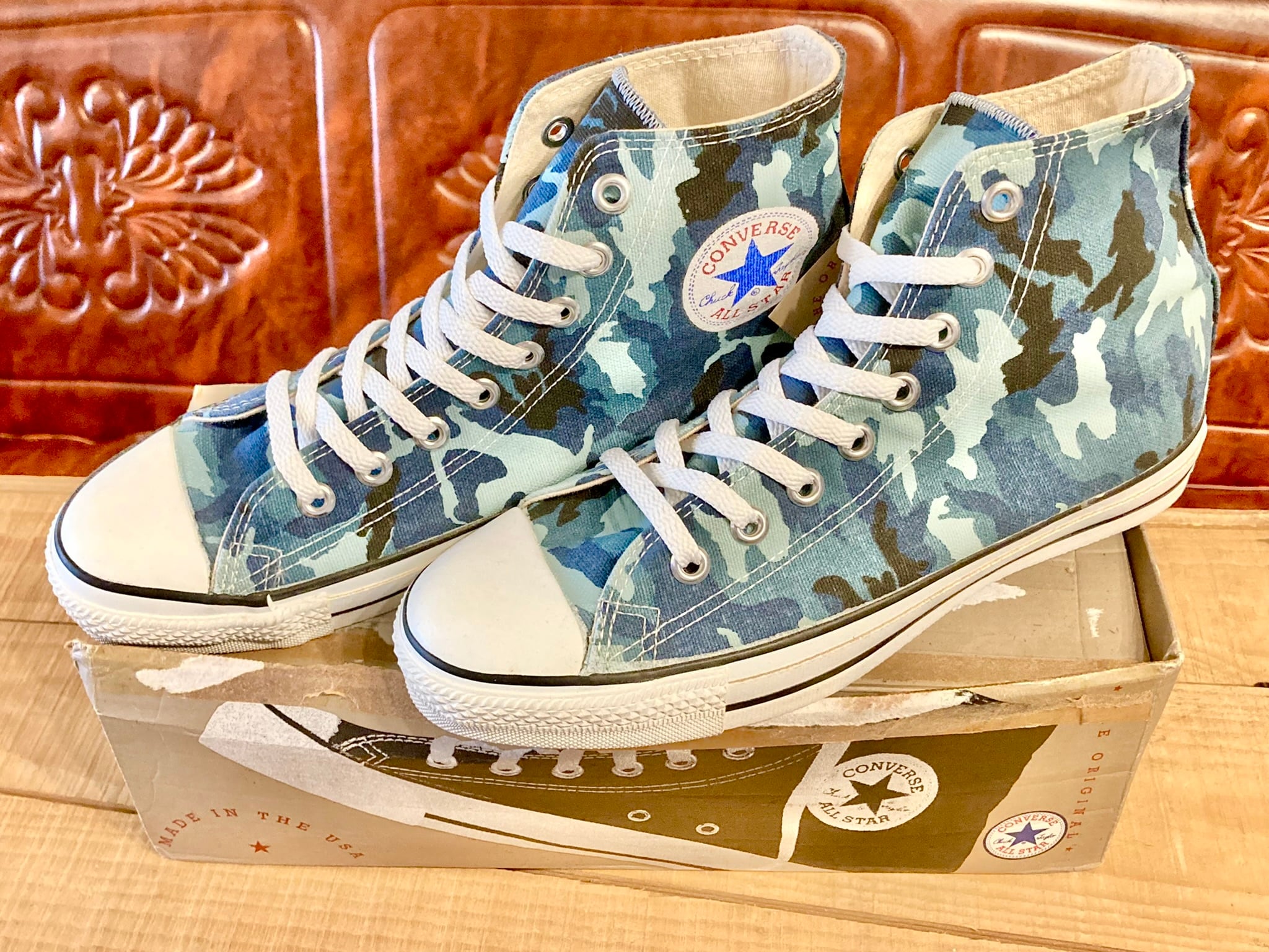 converse（コンバース） ALL STAR CAMOUFLAGE（オールスターカモフラ ） ハイカット ブルー 迷彩柄 7 25.5cm 90s  USA 224 | freestars powered by BASE