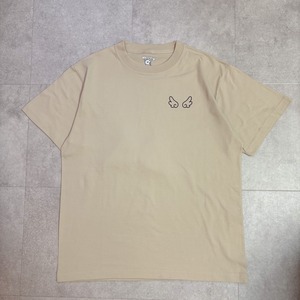 【KIDS150サイズ】【背中に羽が生えました。】天使の羽 Tシャツ｜Hoooさん 立体刺繍 羽付き キャラクターTee 親子コーデ対応