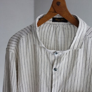 classic frenchwork oldstripe shirt / ecru x blackstripe