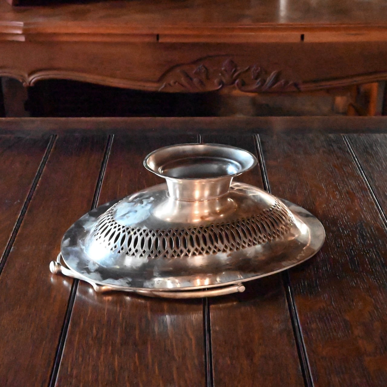 古木 皿 器 無垢 ヴィンテージ アンティーク 木製 大型 ハンドル