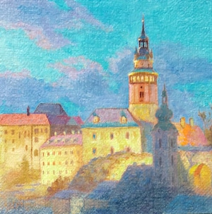 野口俊介「宵 Cesky krumlov	」