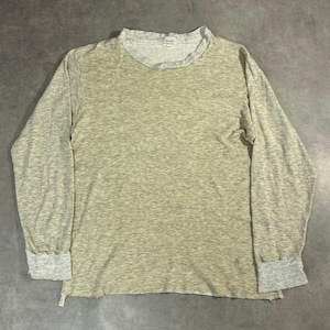 70s DUOFOLD Two Layer Fabric 霜降り 長袖Tシャツ