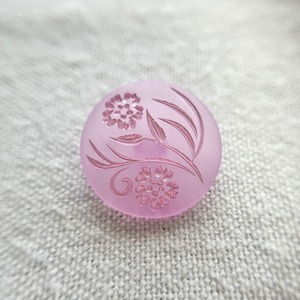 ライトパープル 2輪フラワー 21mm