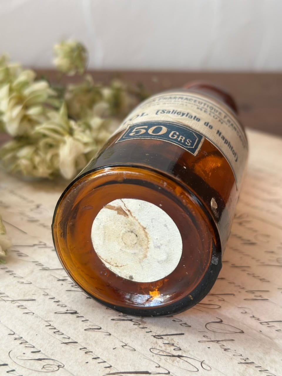 薬品瓶 コルク付き BÉTOL アンティークボトル | Brocante de La