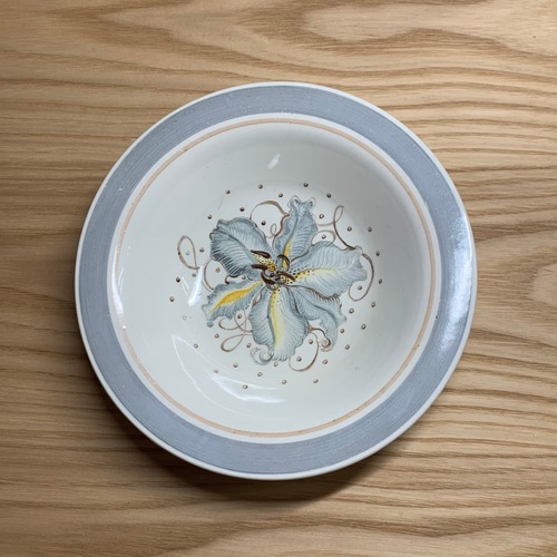 スージークーパー ブルーオーキッド ボウル16.2cm イギリス製 ヴィンテージ susie cooper A