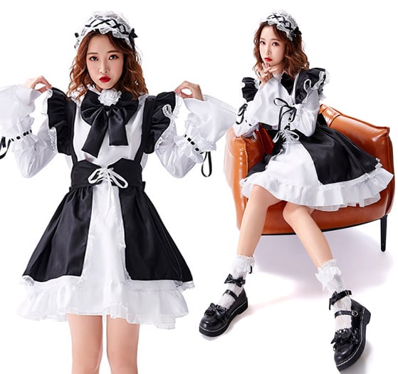 2way コスプレ衣装 メイド服 魔女 大きいサイズ レディース ハロウィン