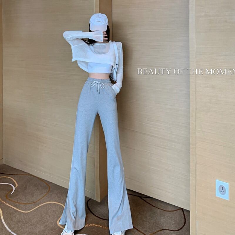 スタイルルーズ薄手パンツ サマー 夏物 ハンチェンe36692119236