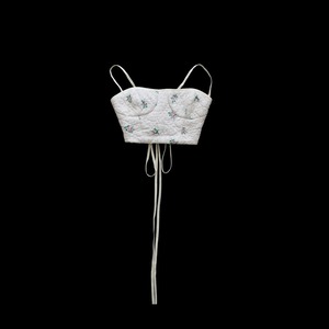 Re; project / 【Bandeau Bustier】1950s French Flower Quilted