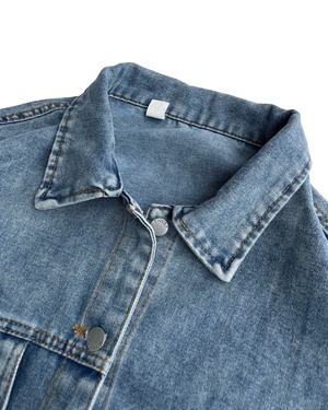 calm over sized  washed denim Jacket