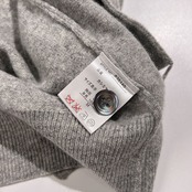 カシミヤ100% GIANNONE ジャンノーネ Vネック カーディガン M /グレー系 メンズ