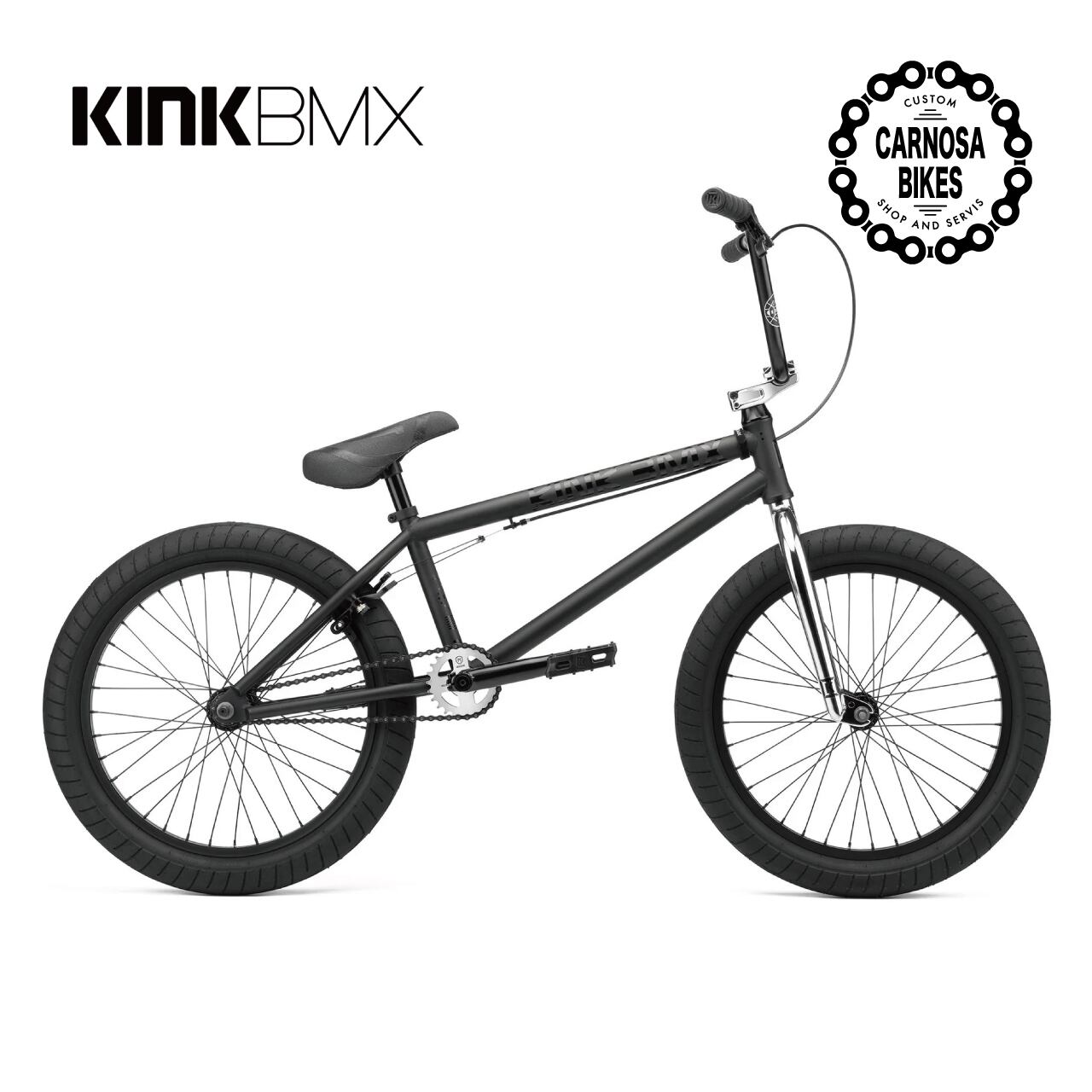 KINK BMX】LAUNCH [ランチ] Matte Midnight Black 2023【店頭お渡し