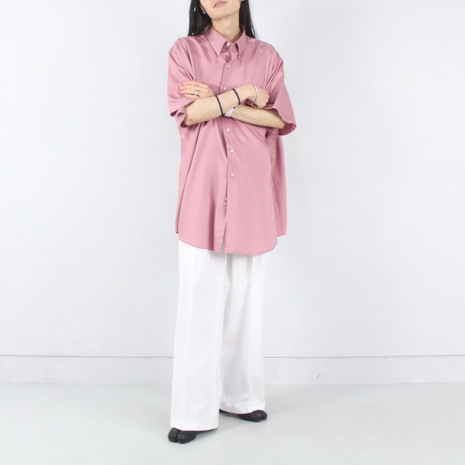 S/S GEOFFREY BEENE オーバーサイズ コットンサテン カラードレス