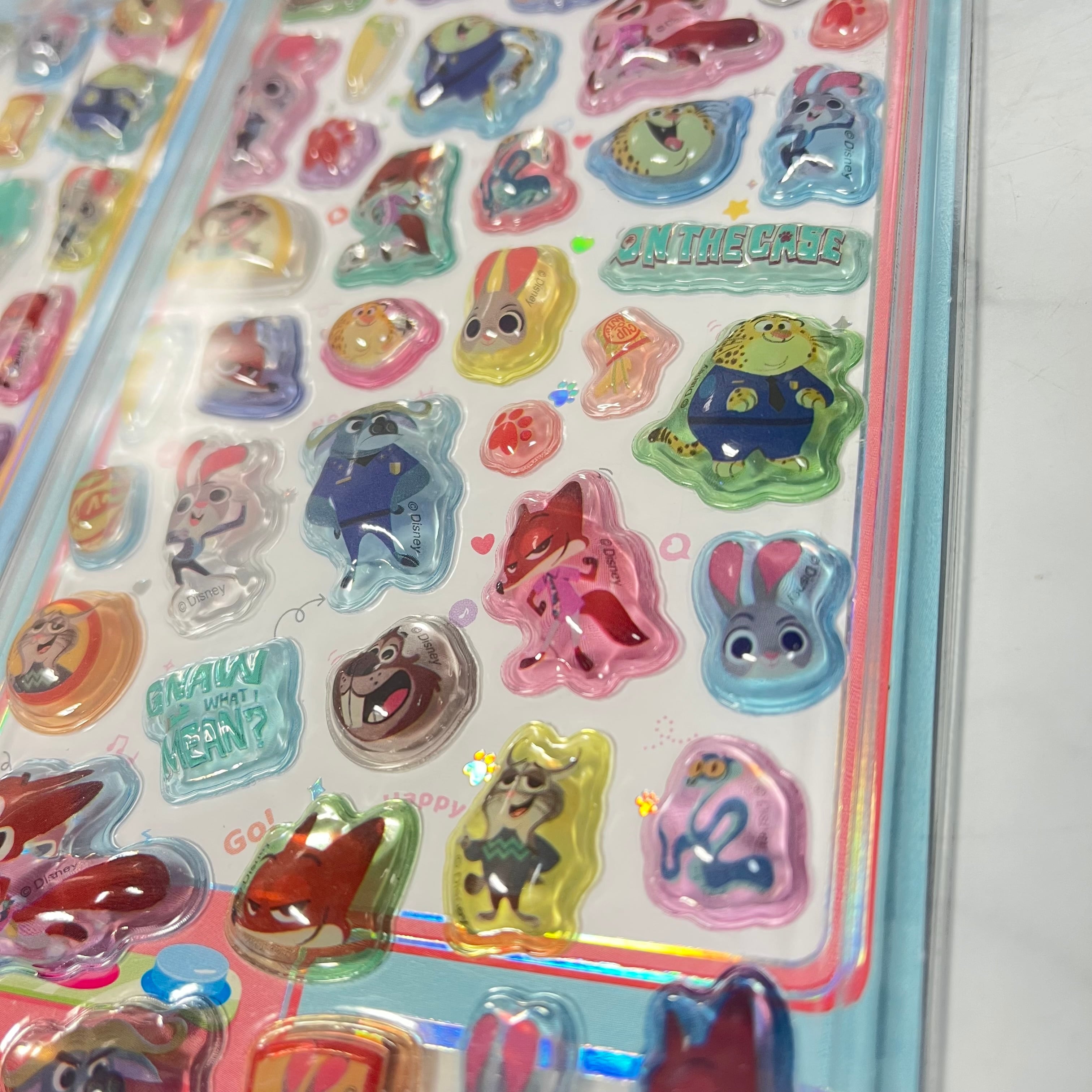 正規品】ズートピア2 ドロップシール 2枚セット ぷくぷくシール 海外