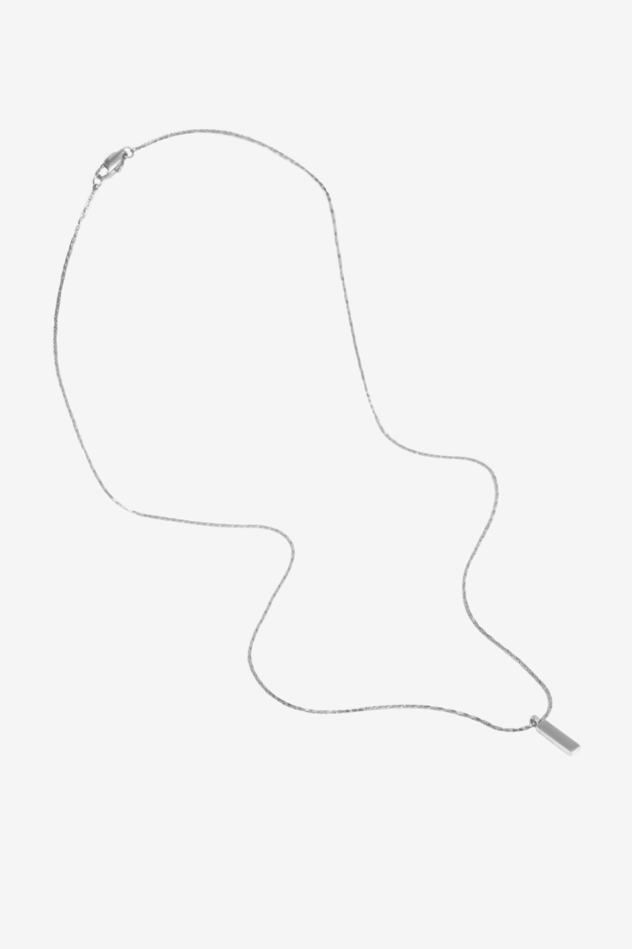 10/25(sat)発売【Wire Skin Bar Necklace】/ SILVER