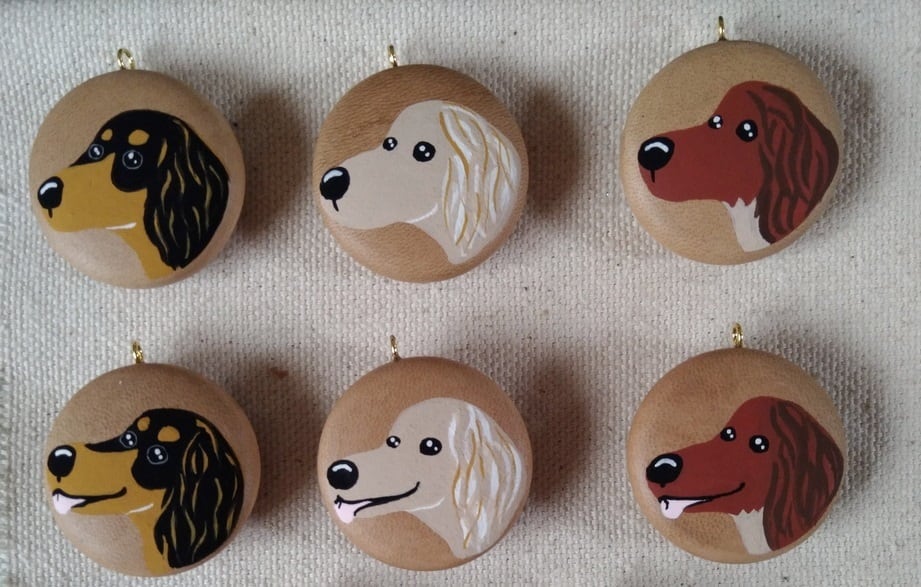 信州わんわんジャーキー ＜数量限定＞オリジナル 鹿革わんこストラップ