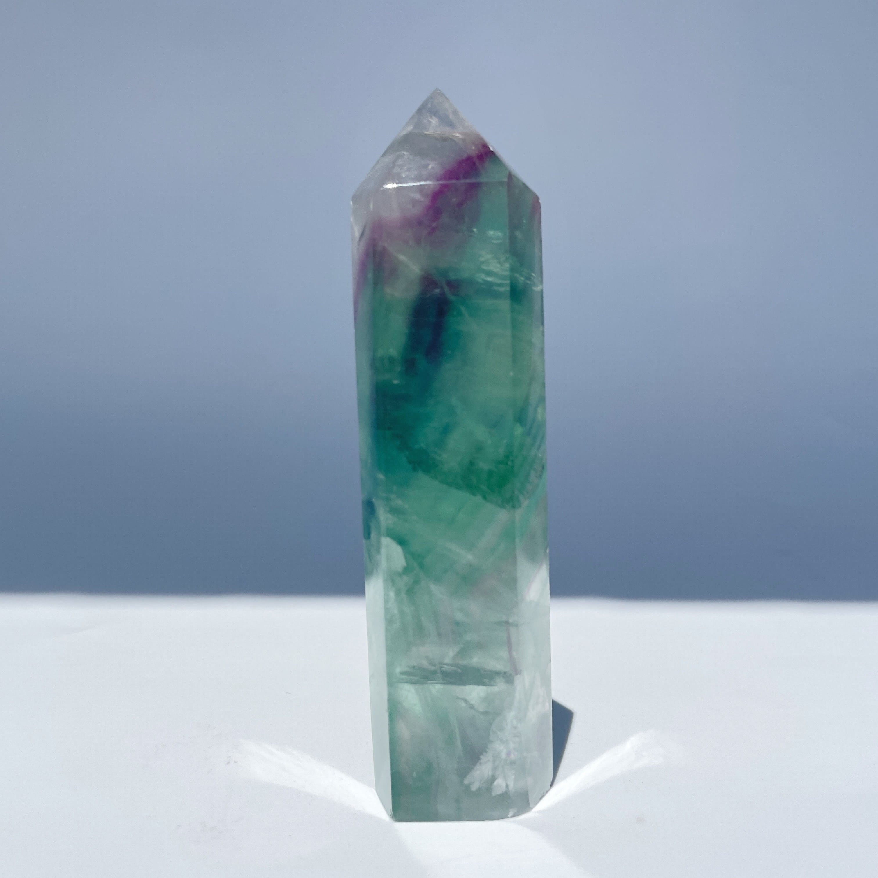 グリーンフローライト タワー型97◇Fluorite◇天然石・鉱物