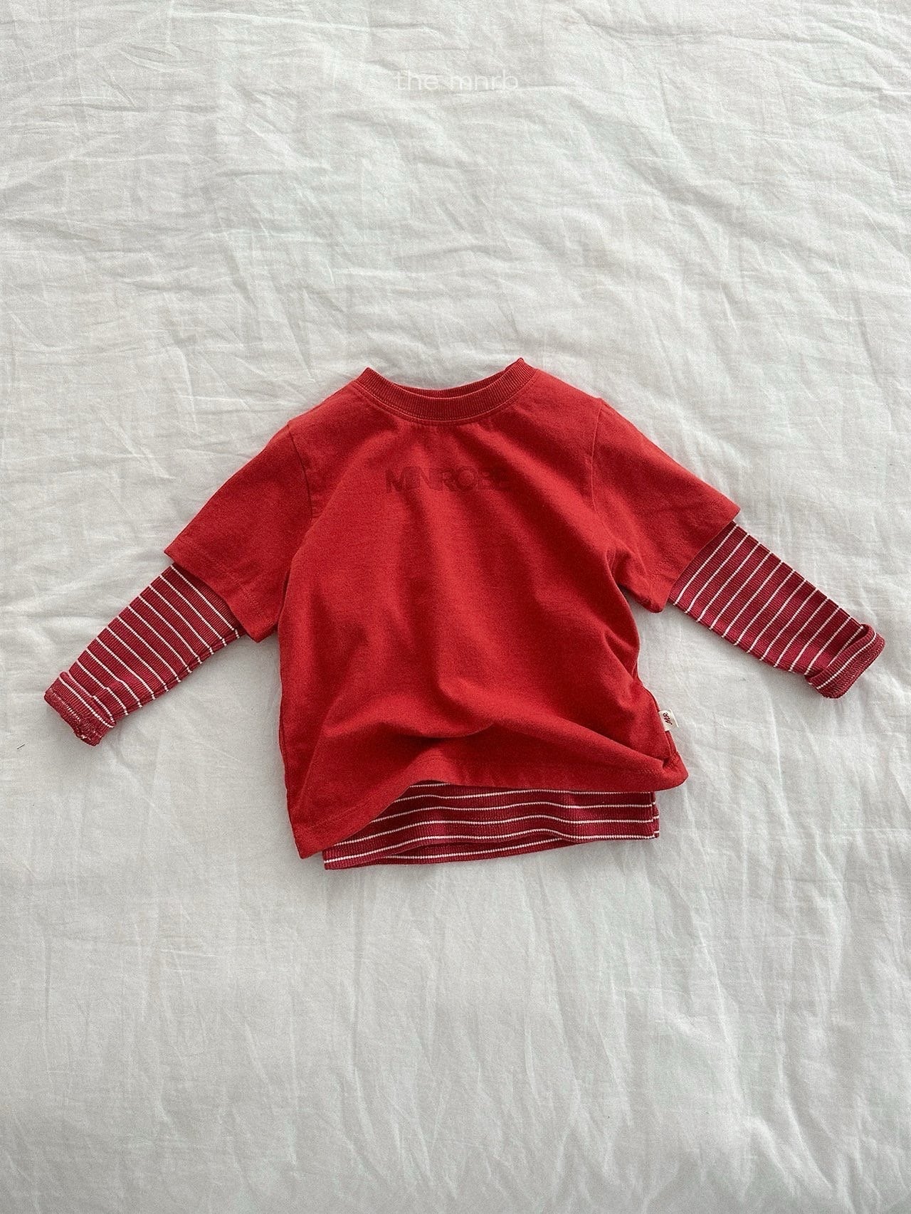 送料無料【予約】/ オバンロゴ半袖シャツ / minirobe
