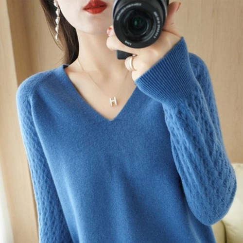 トップス セーター レディース 長袖 無地 プルオーバー Vネック スリムフィット 大人可愛い 春 春先 ウール シンプル 無地 可愛い エレガント 通勤 通学 社会人 学生 デート OL