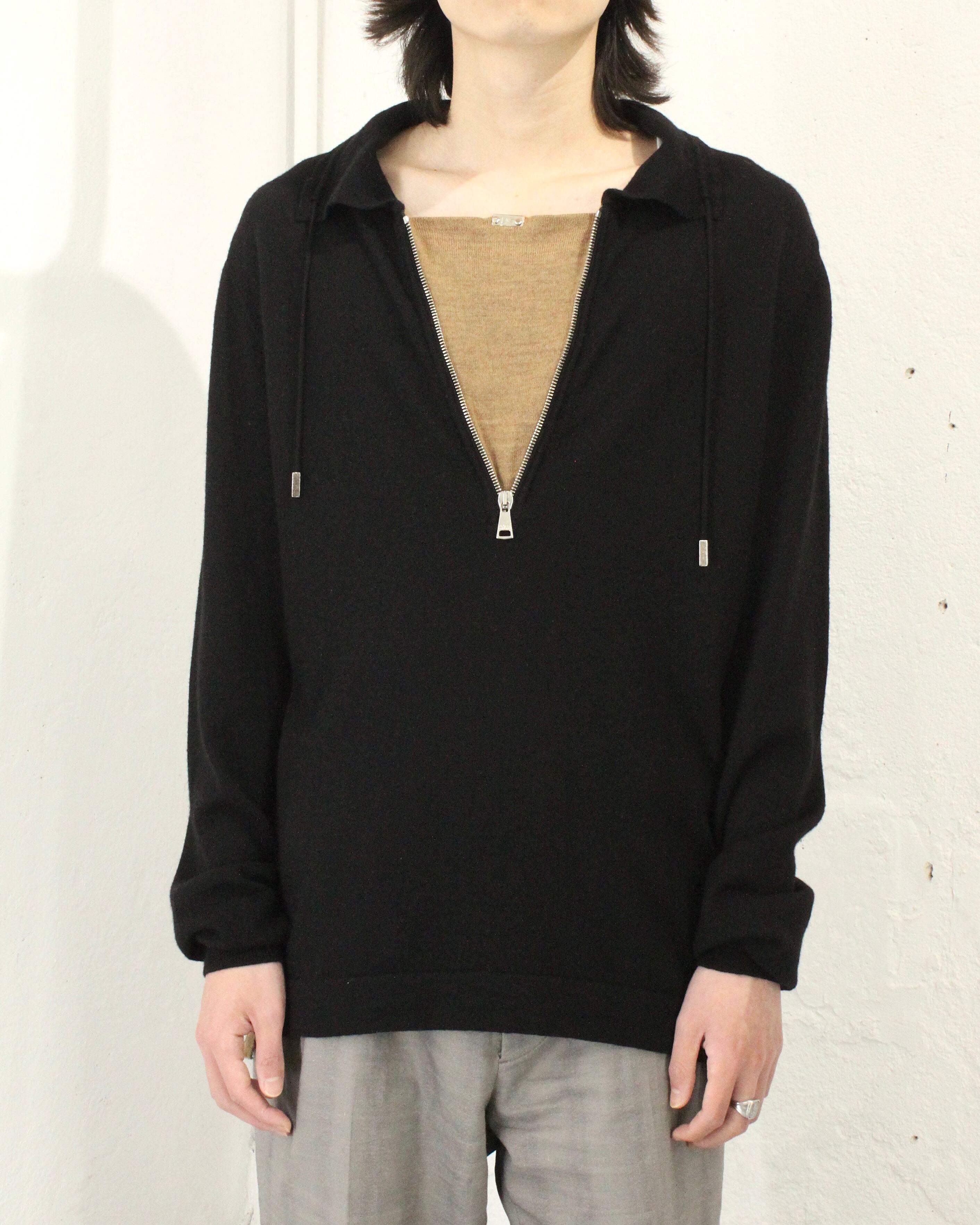 80s (82~89) ISSEY MIYAKE Wool Design Knit 筆タグ | VOLAR