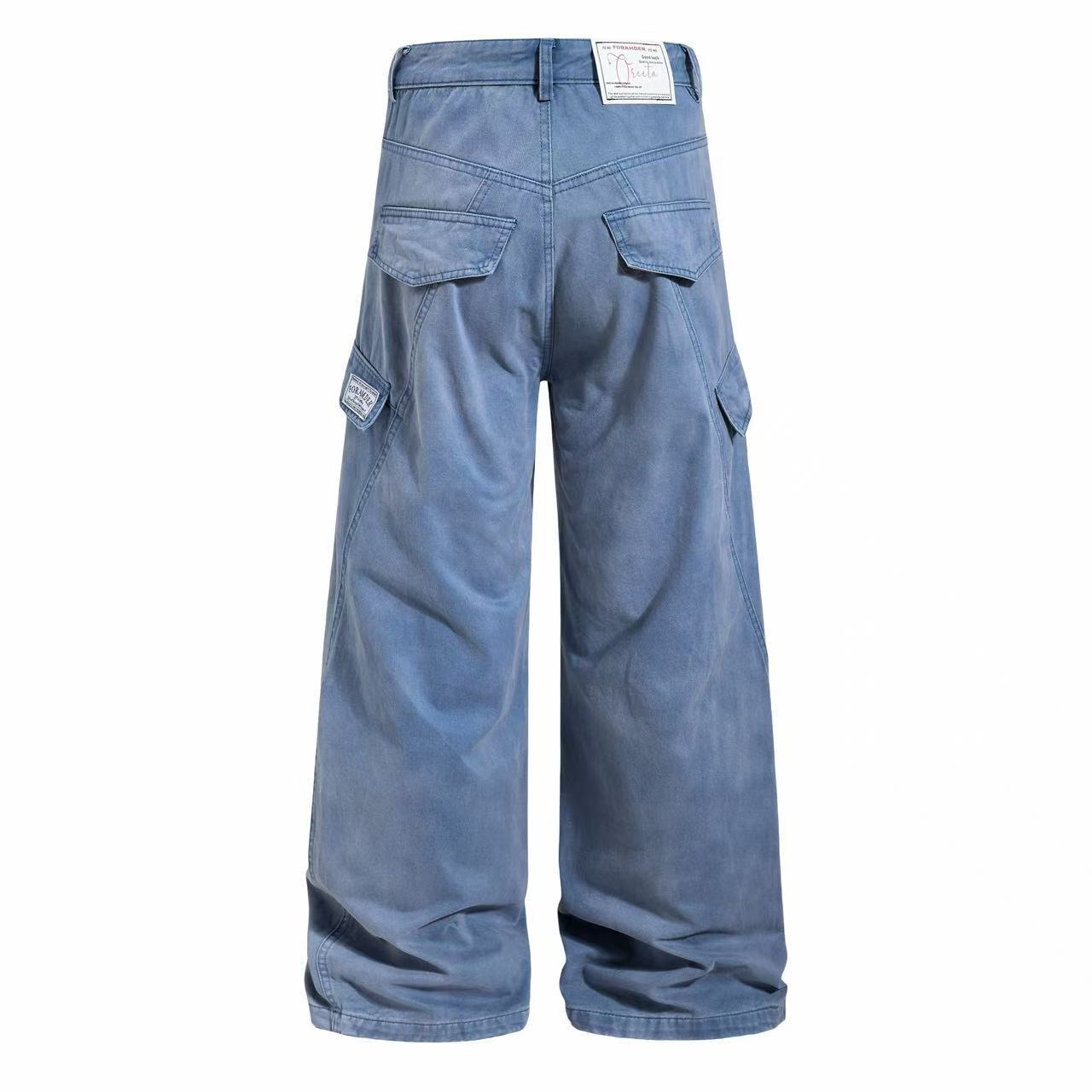 【数量限定】ジップヘムワイドカーゴデニム(OR-H6673)