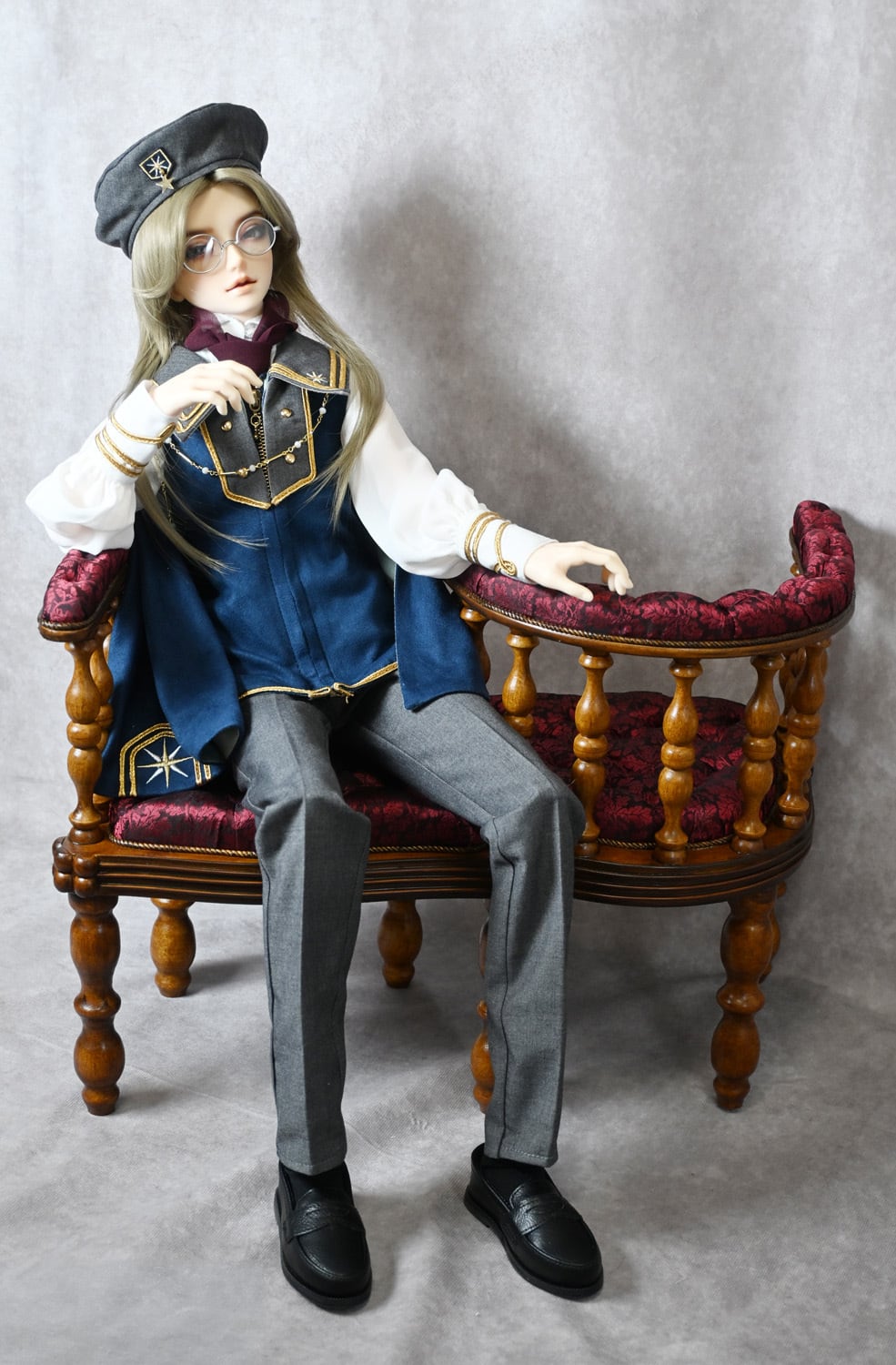 ドール家具】【試作品】密談椅子｜SD17Bサイズ目安・ドール用
