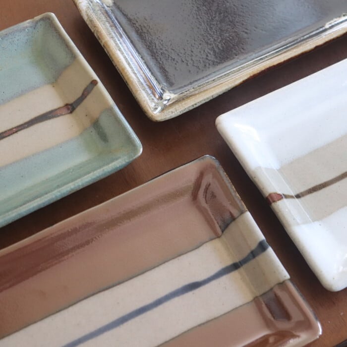 益子焼 健一窯 長角皿 Mashiko-yaki Rectangular plate #167 | 和食器