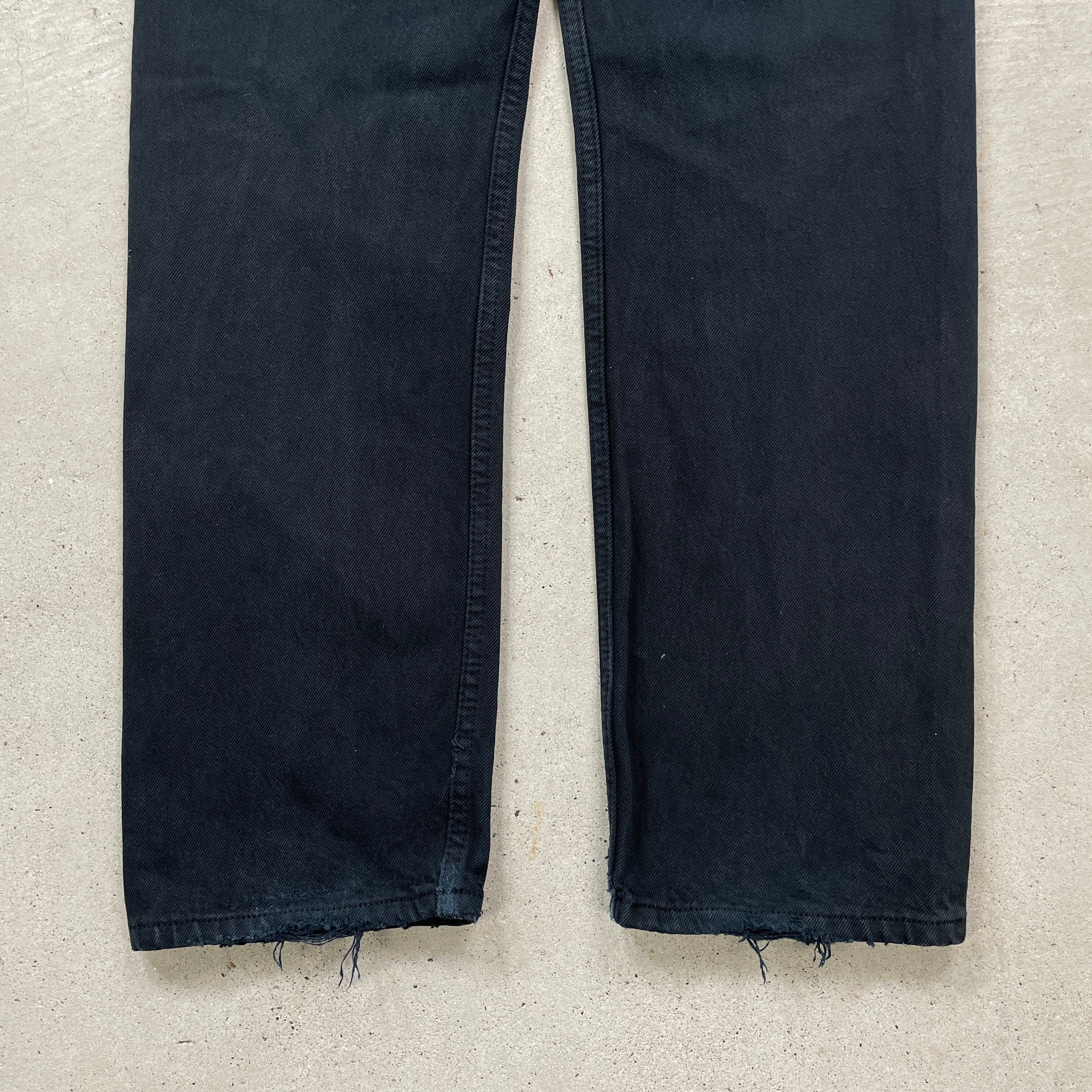 00年代 Levi's ユーロリーバイス 501 ブラック デニムパンツ メンズW32