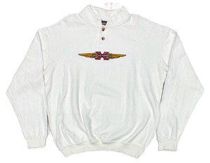 90sExcelsior henderson Cotton Henleyneck Pullover Shirt/L
