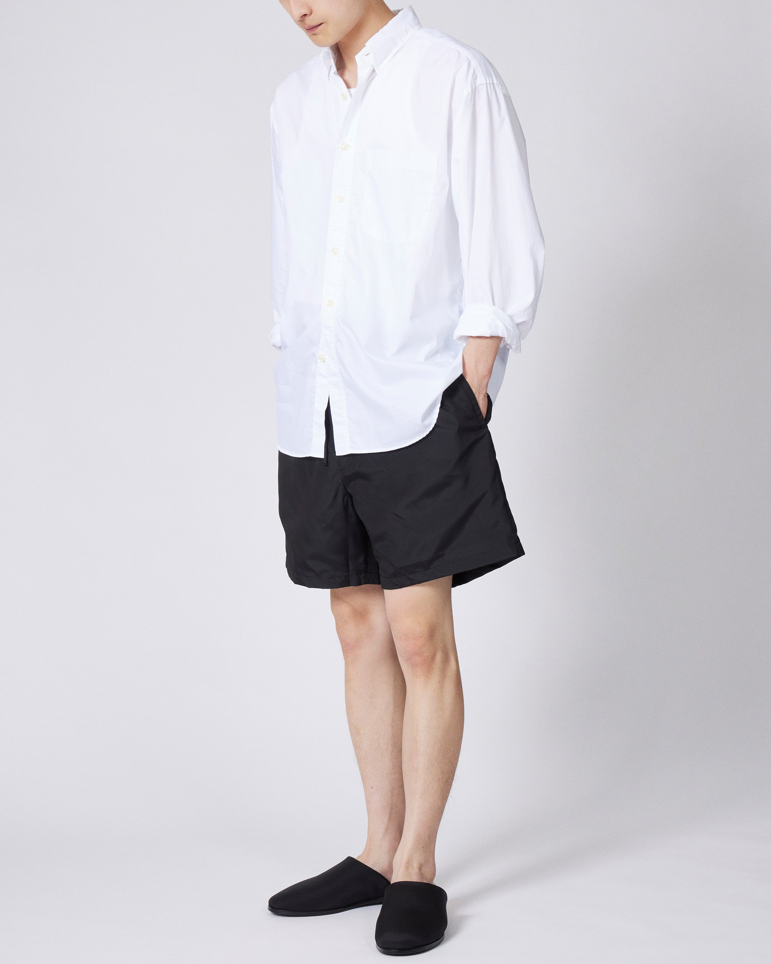 everyone nylon silk short pants (BLACK) | everyone