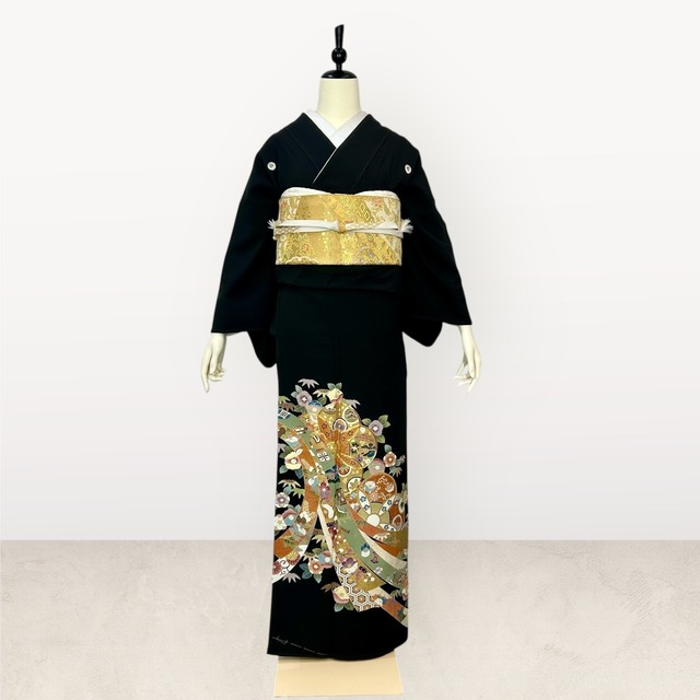 黒留袖レンタル フルセット BT-038-Mサイズ