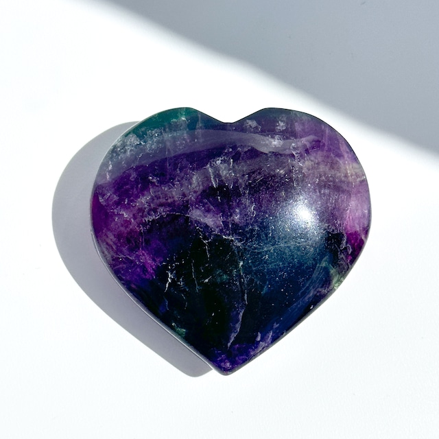 レインボーフローライト ハート34◇ Rainbow Fluorite ◇天然石・鉱物・パワーストーン・インテリア