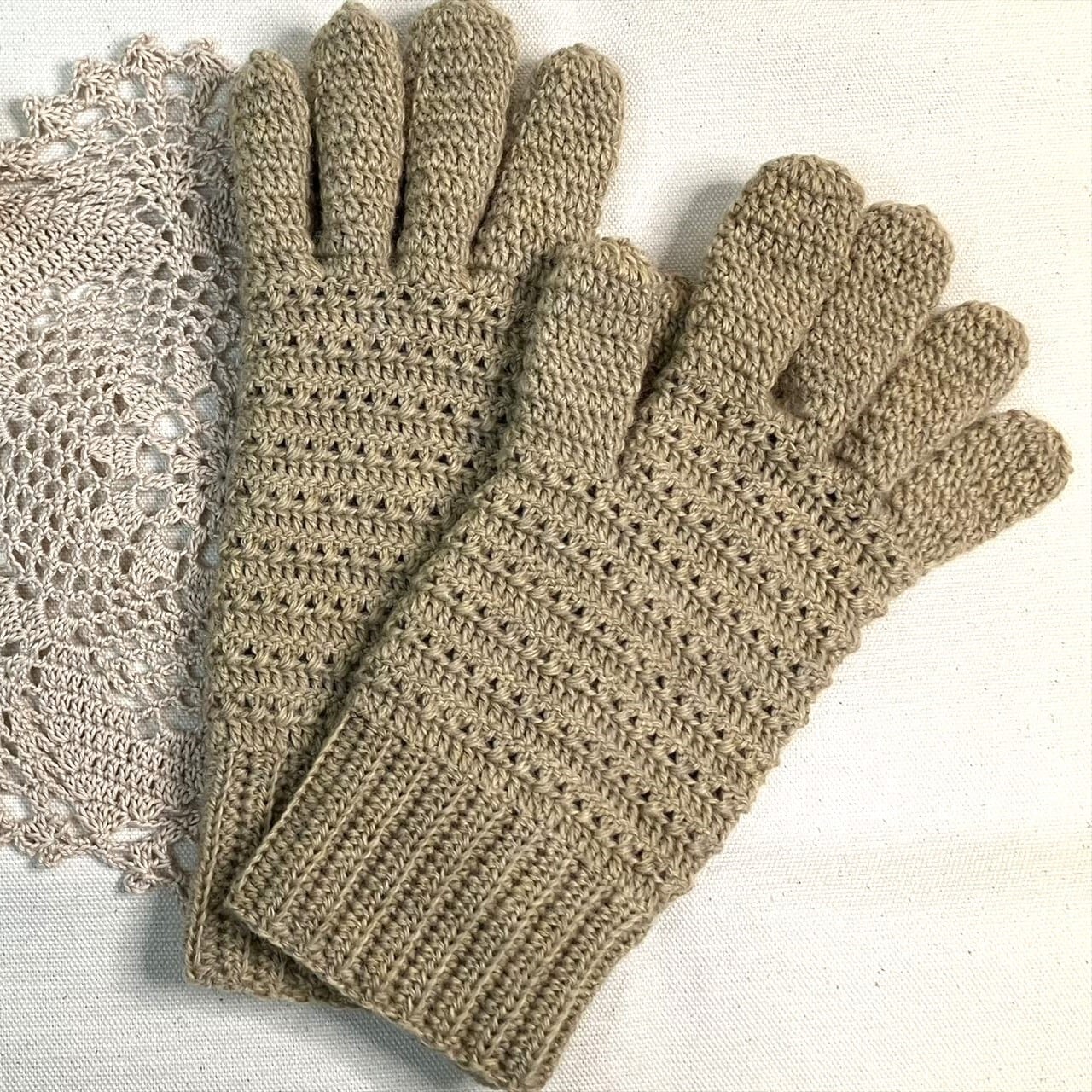 美品]45R 鍵編み ノースリーブ リネン インディゴ 2 【公式通販】