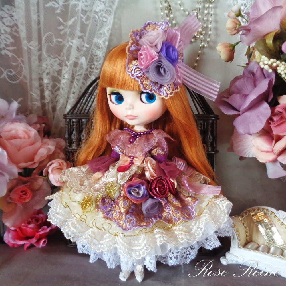 ローゼンレーヌ王妃 ラグシュアリーハニーゴールドフリルドレス ラグシュアリーハニーゴールド ローゼンレーヌ王妃 ☆初売りセール 着せ替え服・アウトフィット
